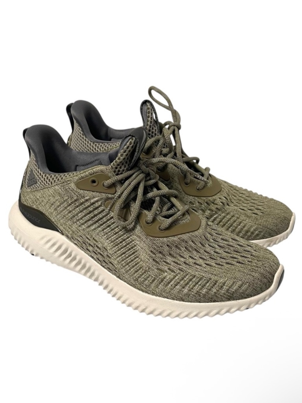 ADIDAS Women’s Alphabounce EM BW1191 Olive Sneakers 6